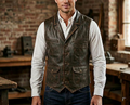 Men's Western-style Sleeveless Vest