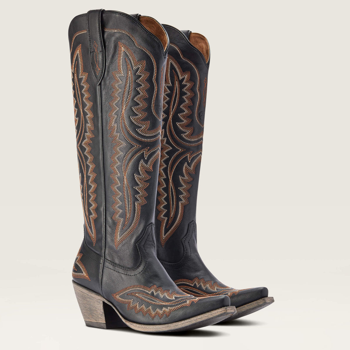 Women's Vintage Embroidered Pointed Toe Western Boots