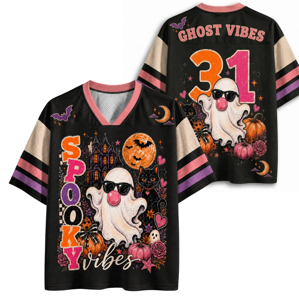 Chaotic Club Halloween Ghost Gumble Mesh Jersey