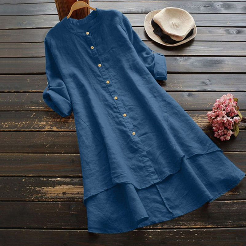 Vintage Midi Dress in linen, Affordable Luxury