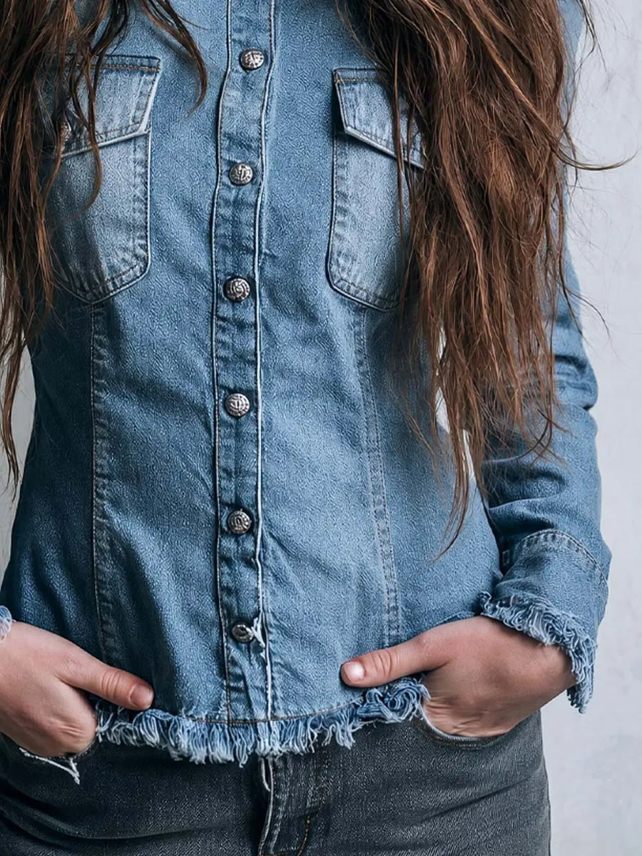 Blouse with denim – Best Value
