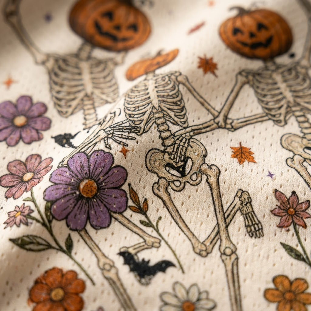Chaotic Club Custom Dancing Skeletons Long Sleeve Jersey