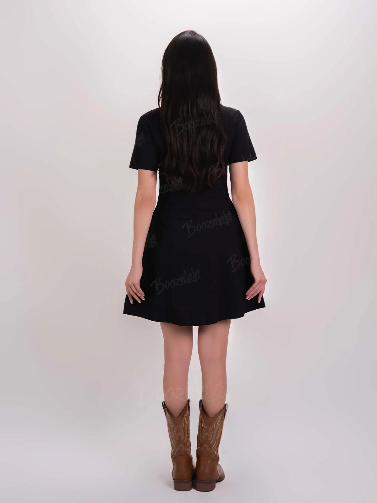 Crow And Flowers - 100% Cotton Dress