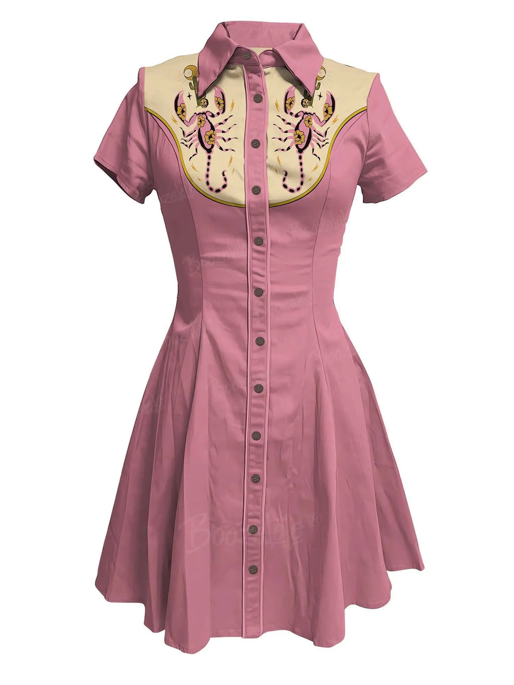 [Clearance]Western Scorpion And Cactus - 100% Cotton Dress