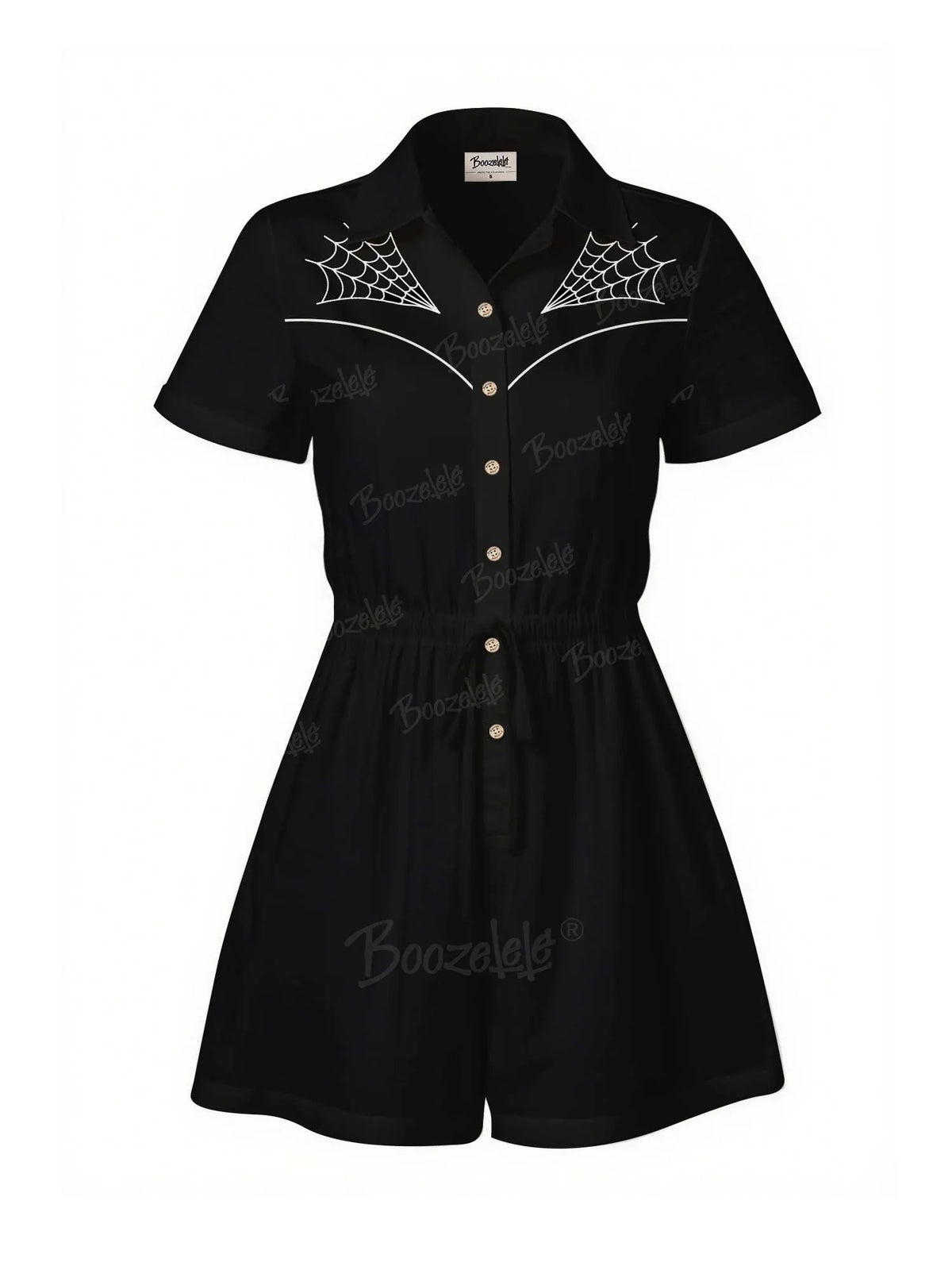 Spider Web - 100% Cotton Pocket Jumpsuit