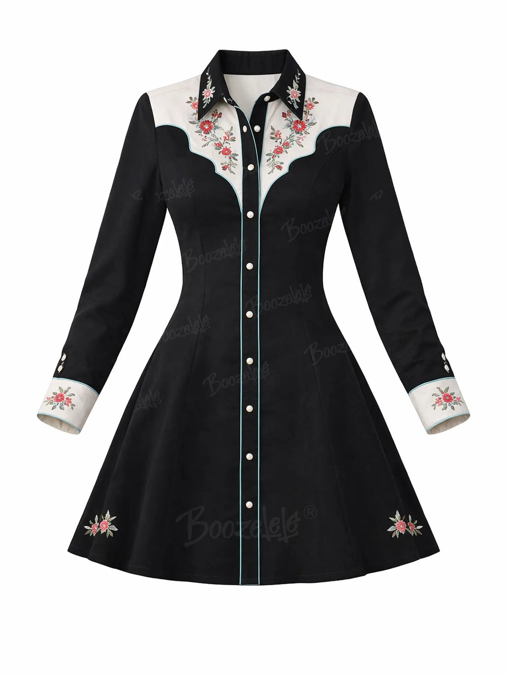 Western Vintage Patterns- 100% Cotton Dress