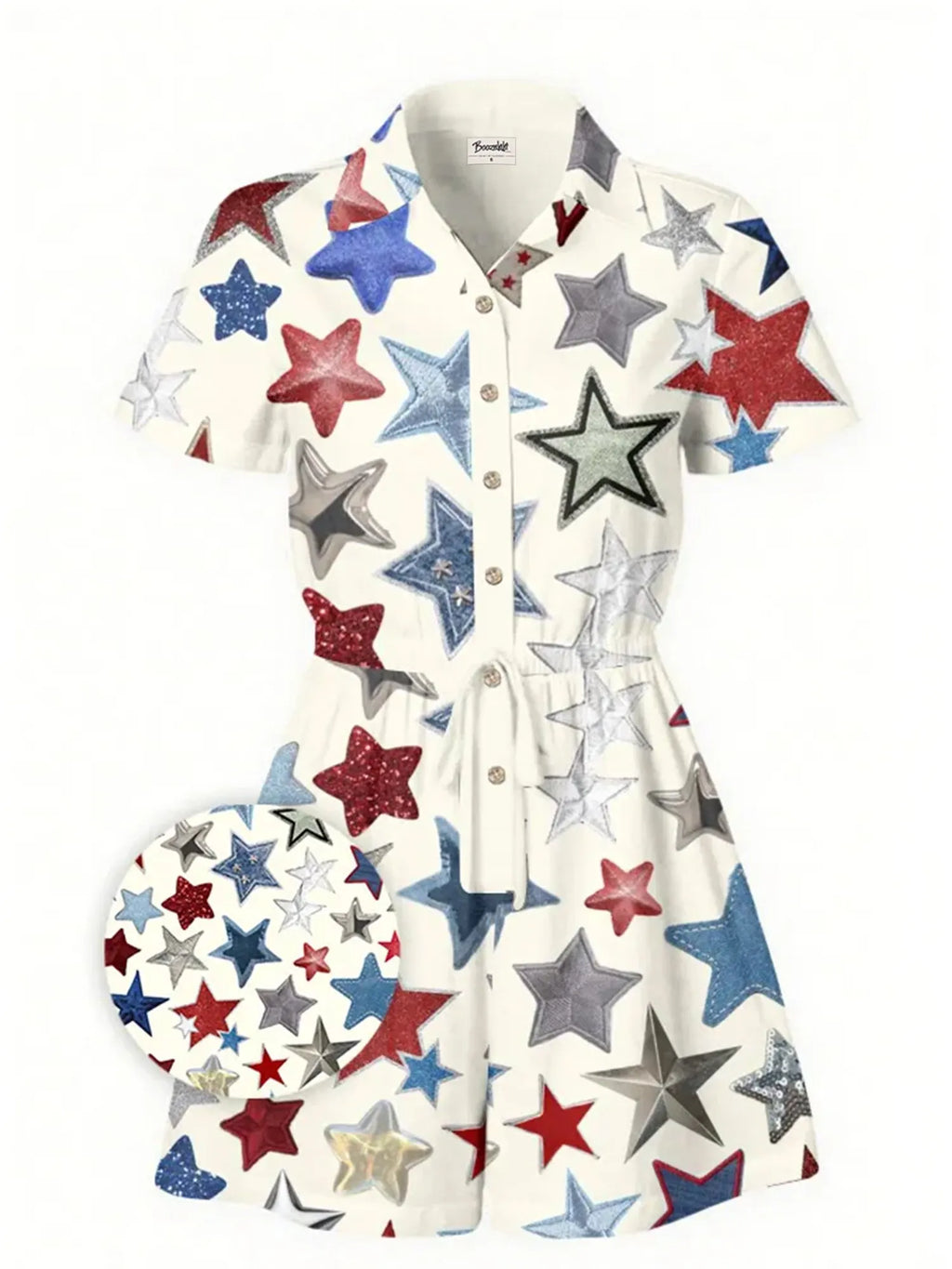 Halloween Stars- 100% Cotton Pocket Jumpsuit