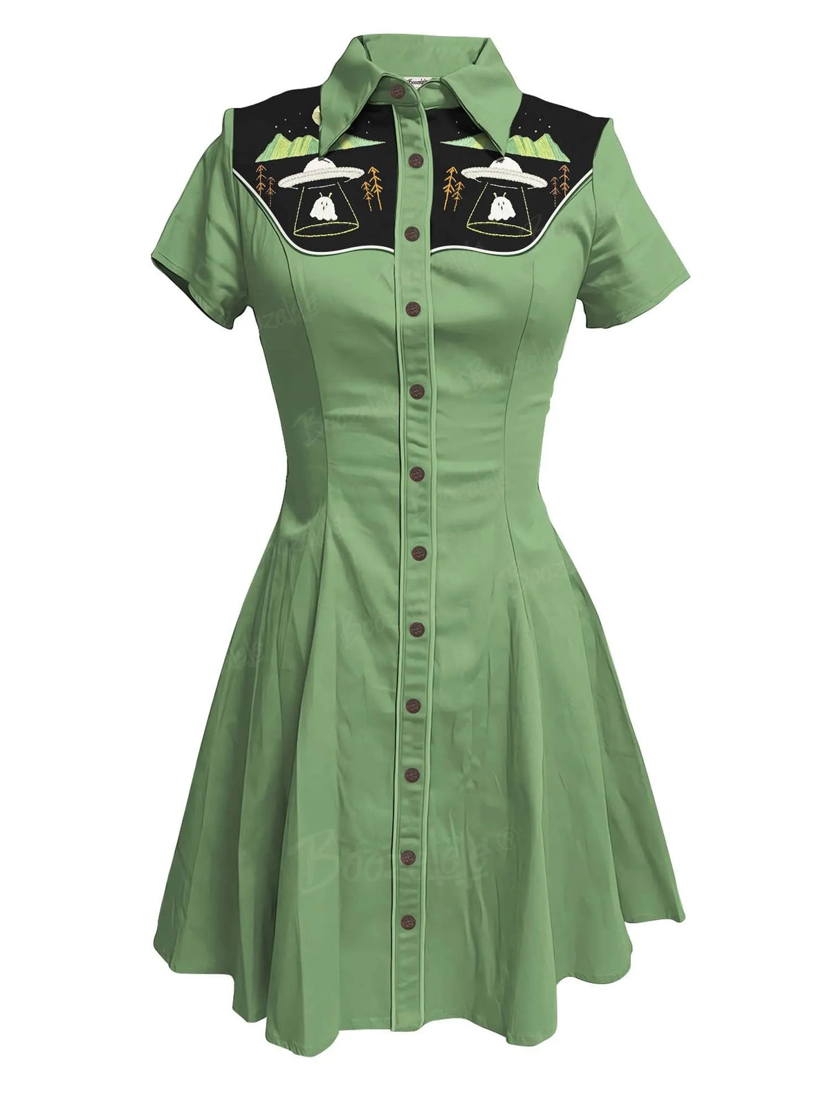 Ufo Took A Ghost - 100% Cotton Dress