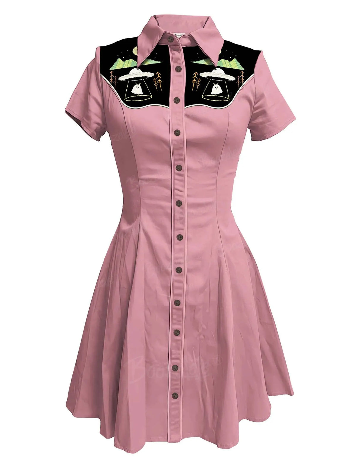 Ufo Took A Ghost - 100% Cotton Dress