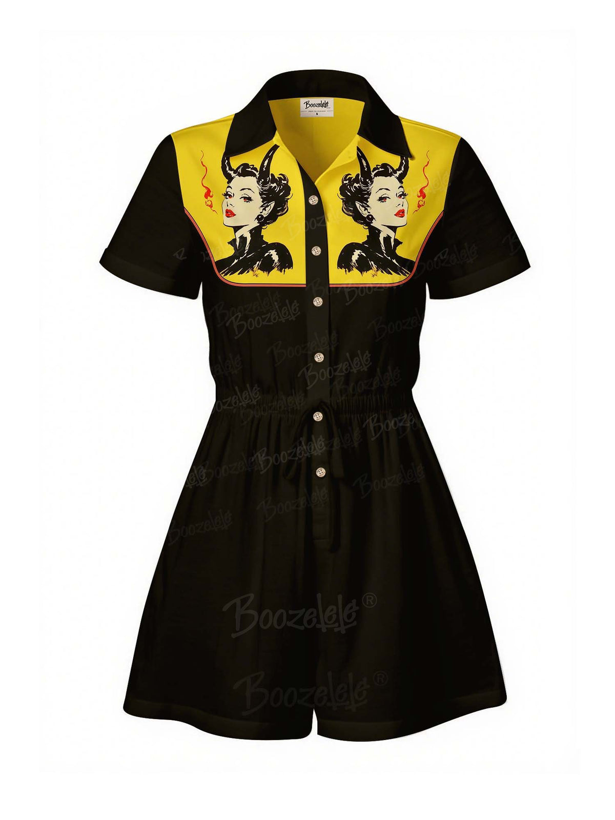 She Demon - 100% Cotton Pocket Jumpsuit