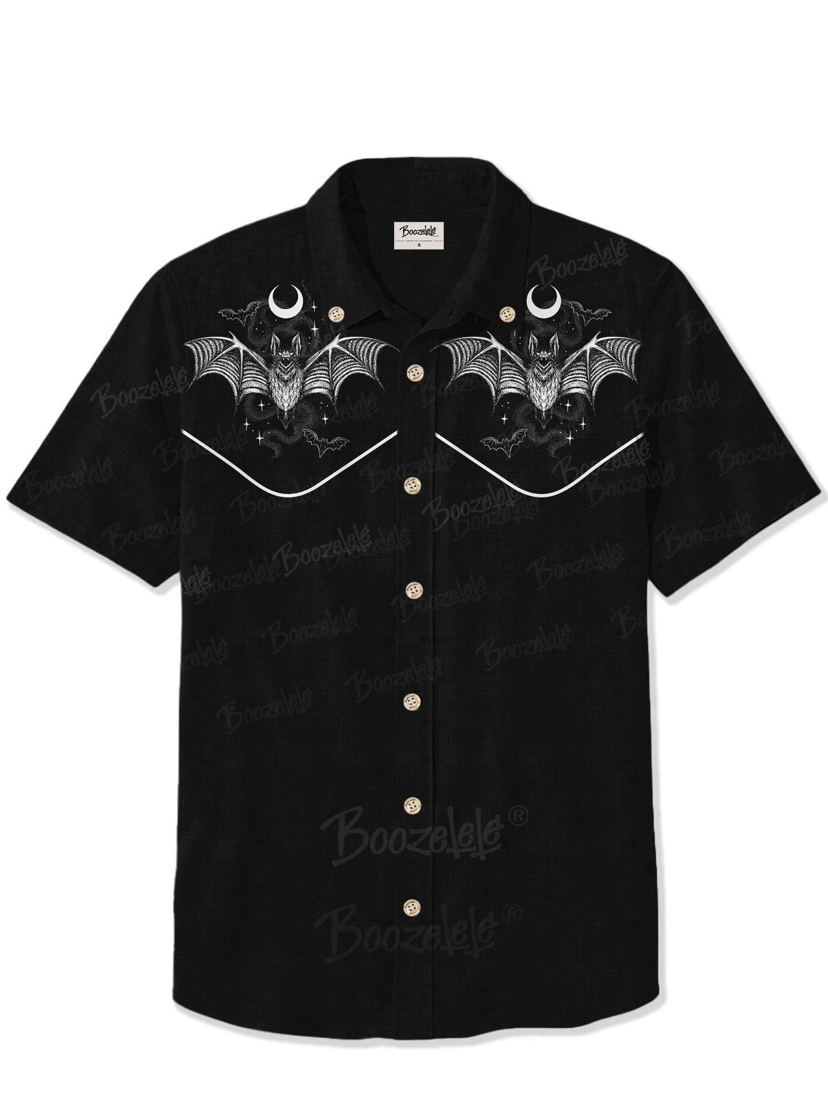 [Embroidery][Mystic Heart X Boozelele]Dracula Bat  - 100% Cotton Shirt