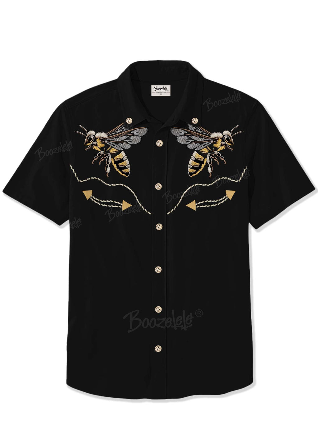 [Embroidery]Bee - 100% Cotton Shirt
