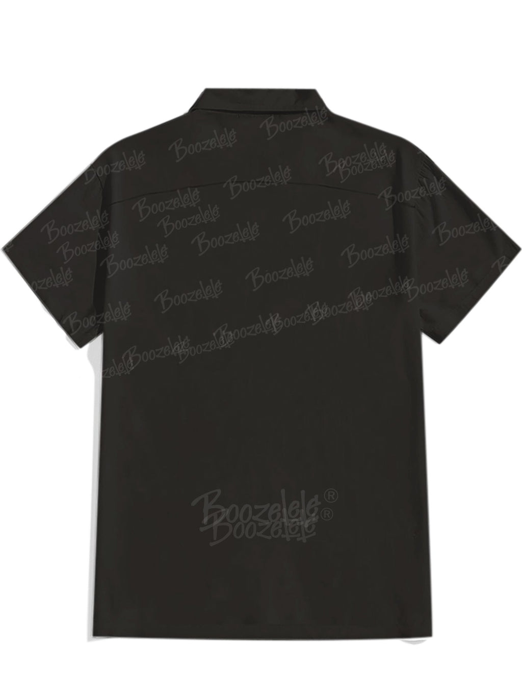 [Embroidery]Men'S KEN Same Style Beach West Cowboy Printed 100% Cotton Shirt