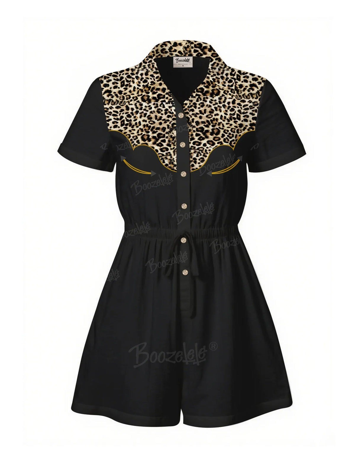 Leopard - 100% Cotton Pocket Jumpsuit