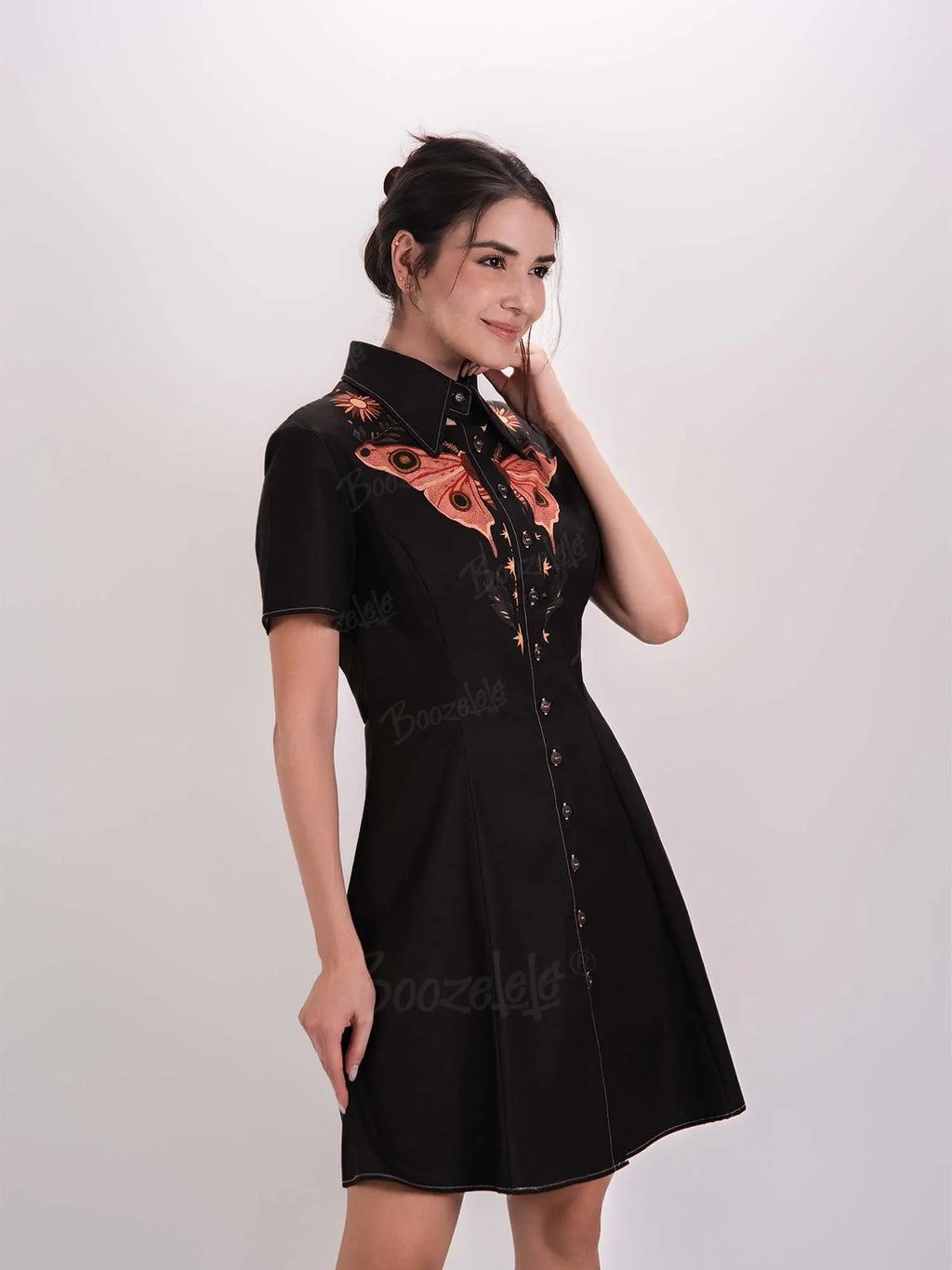 Moth And Flower  - 100% Cotton Dress