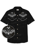 [Embroidery][Mystic Heart X Boozelele]Dracula Bat  - 100% Cotton Shirt